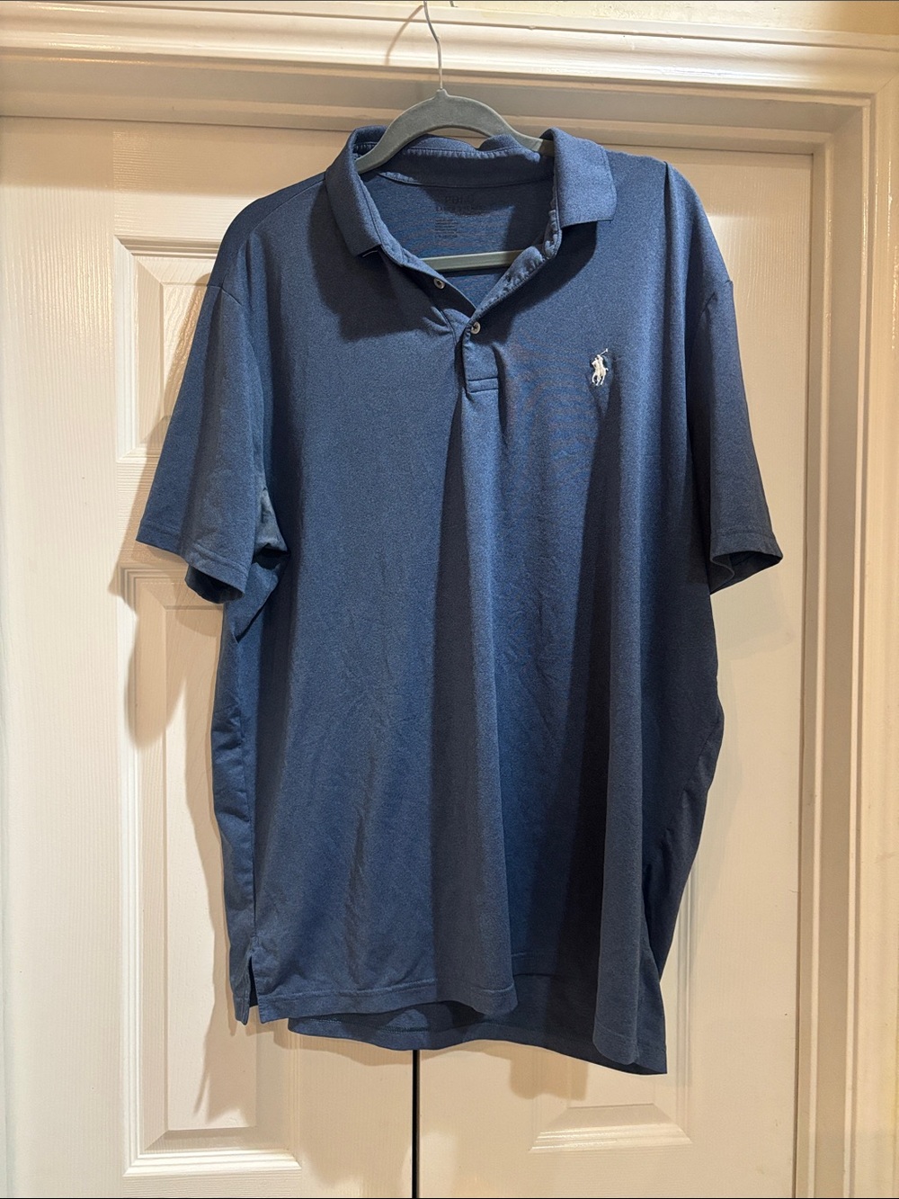 Ralph Lauren Polo Shirt in Deep Blue with Embroidered Pony